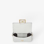 FENDI Baguette® Mini White leather bag - Image 5